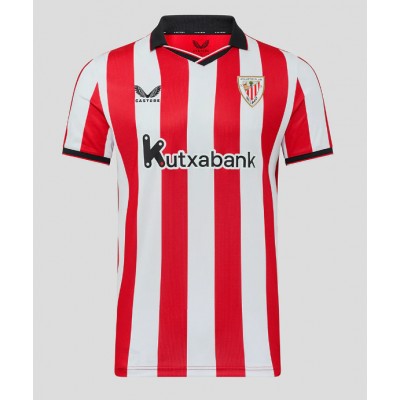 Moški Nogometni dresi Athletic Bilbao Dani Vivian #3 Domači 2025-26 Kratek Rokav Moški Nogometni dresi Athletic Bilbao Dani Vivian #3 Domači 2025-26 Kratek Rokav
